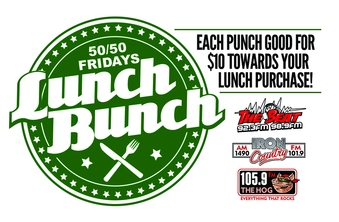 Get $10 for lunch at 6 different locations for over half off!